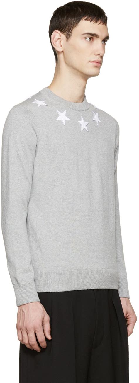 givenchy star knit jumper|givenchy men's sweatshirts.